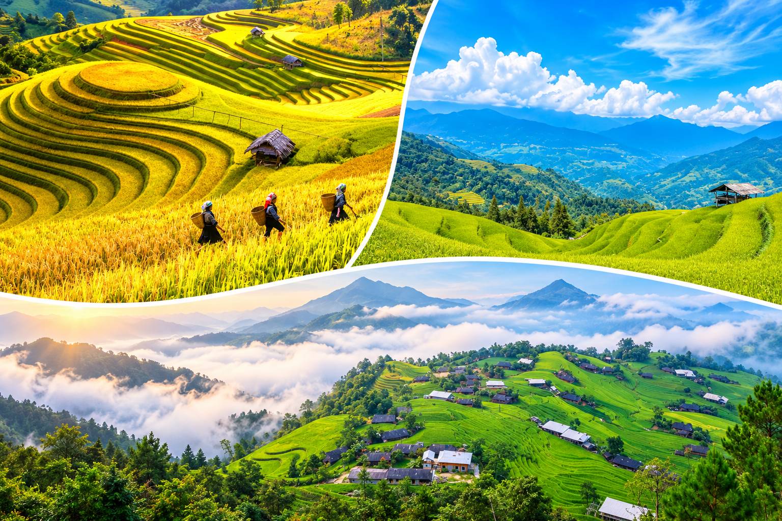 Vượt qua những con dốc quanh co để thu vào tầm mắt trọn vẹn bức tranh kỳ vĩ của Hoàng Su Phì mùa gặt chắc chắn sẽ là một kỷ niệm thanh xuân không thể nào quên