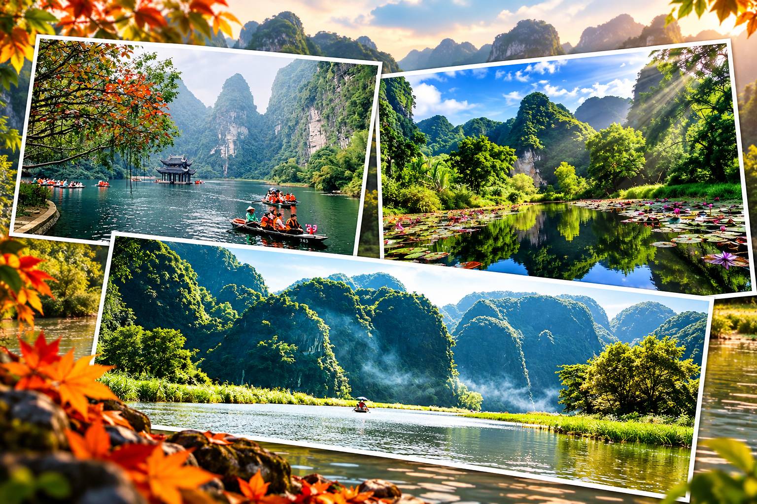 Vẻ đẹp cổ kính trầm mặc của non nước Tràng An những ngày cuối tháng 10 