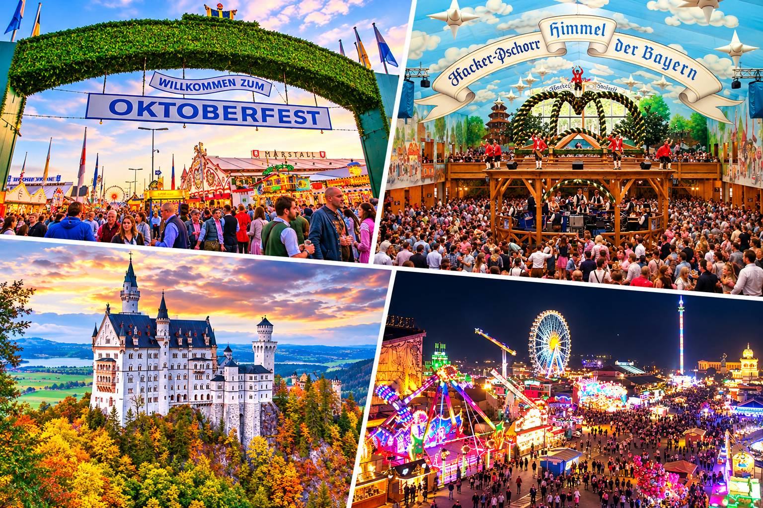 Du lịch Munich Mùa Oktoberfest là cơ hội tuyệt vời để thưởng thức hương vị bia thượng hạng và các món ăn truyền thống