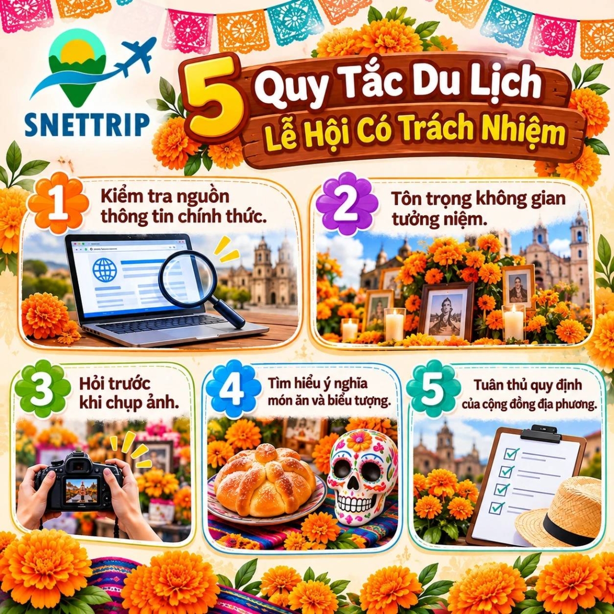 5 nguyên tắc du lịch lễ hội có trách nhiệm và tôn trọng phong tục địa phương