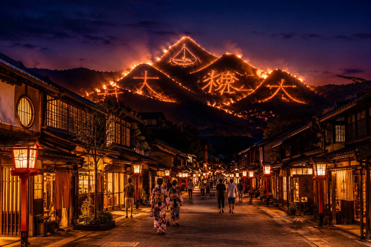 Lễ hội Gozan Okuribi Kyoto mang lại ý nghĩa thiêng liêng 
